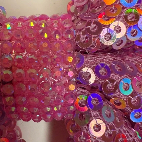 CAT & JACK PINK SEQUIN HAIR BOW CLIP - Picture 8 of 12